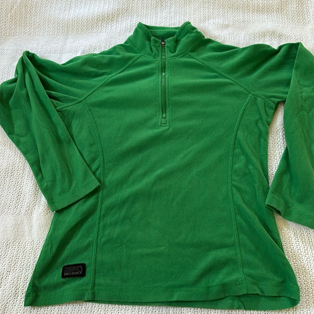 Dri-Duck lightweight ladies fleece in green